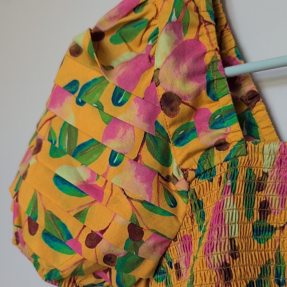 New Farm Rio Patterned Puff Sleeve Top - Picture 3 of 6